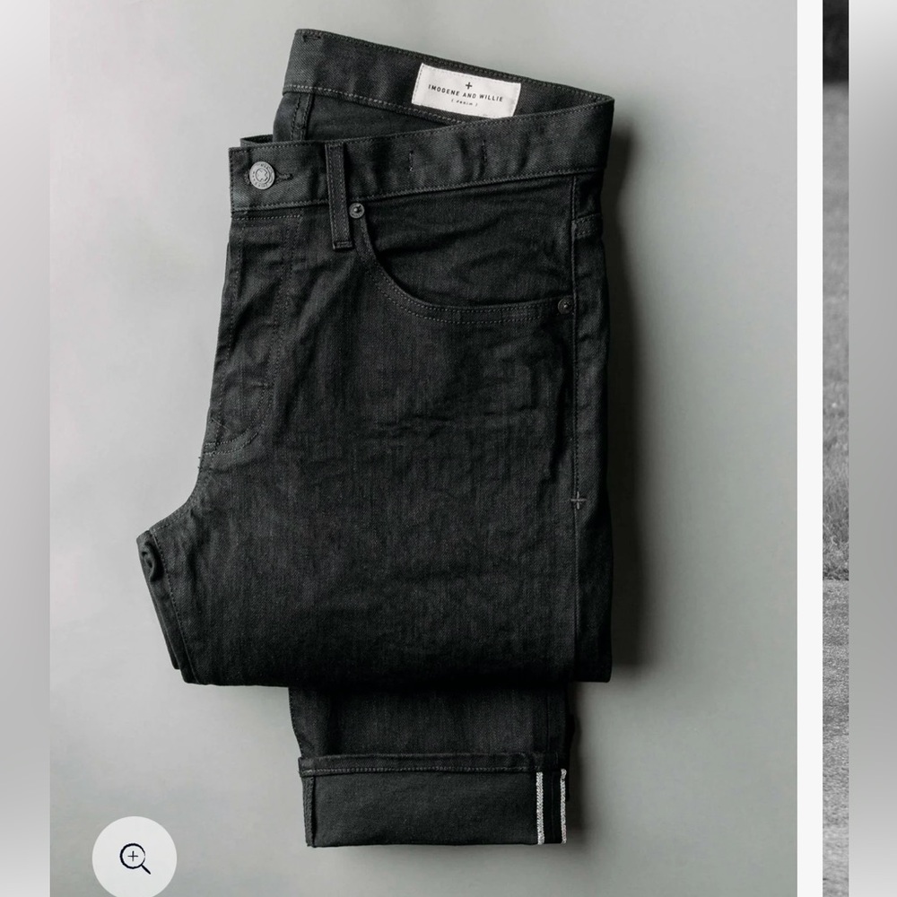 Imogene and Willie Barton slim black selvedge rinse